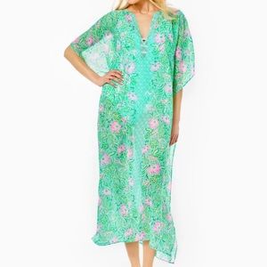 {Lilly Pulitzer} Brand New Cuca Maxi Caftan Cover-Up